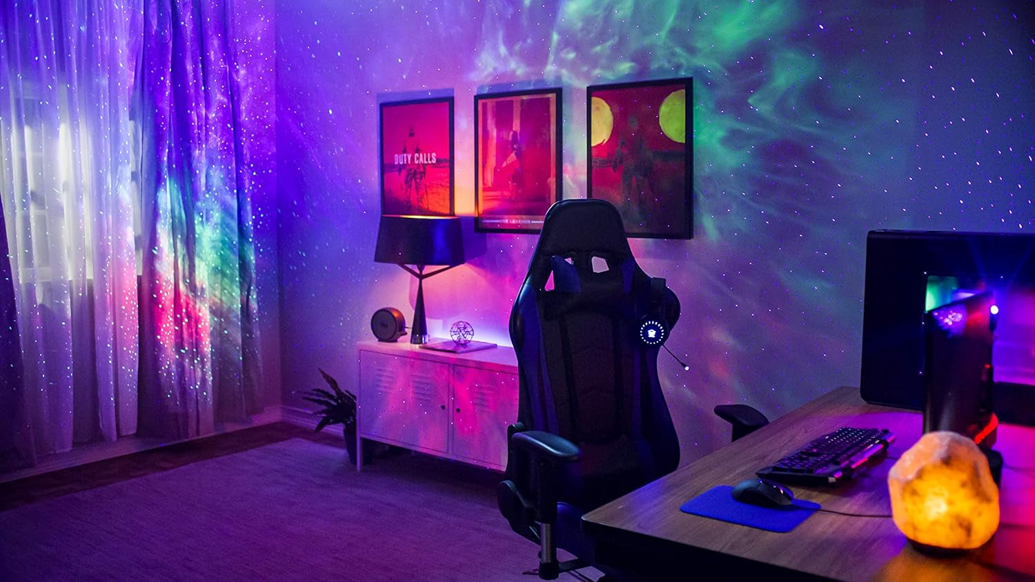 Sky Lite 2.0 - RGB LED Laser Star Projector, Galaxy Lighting, Nebula Lamp (Green Stars, Smart App)